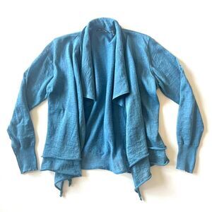 Elie Tahari linen knit layered cardigan